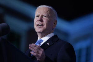 Presiden Biden delivering remarks