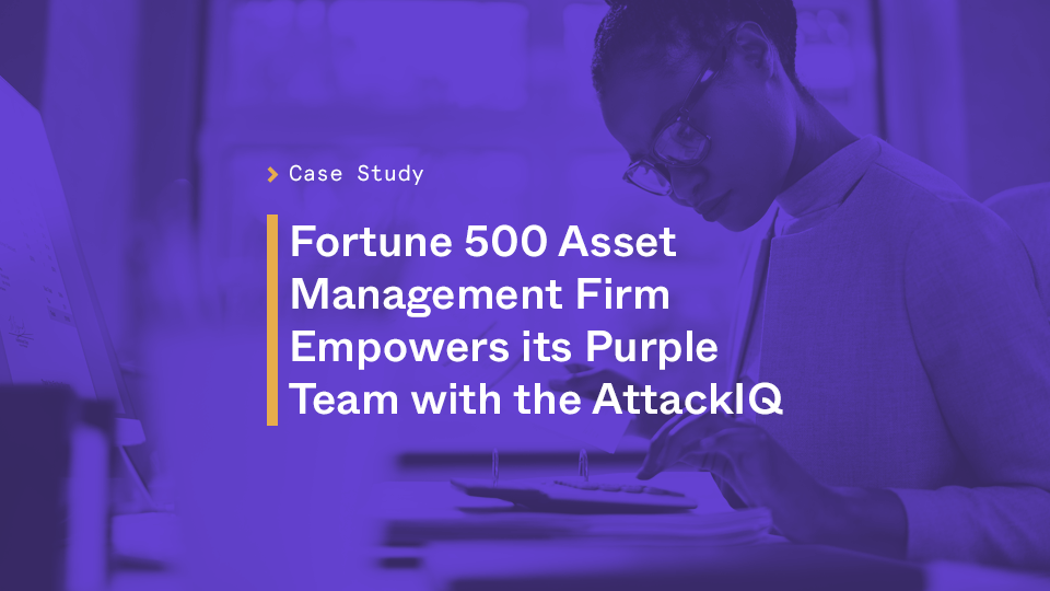 Fortune 500 Asset Management Firm Case Study Graphic